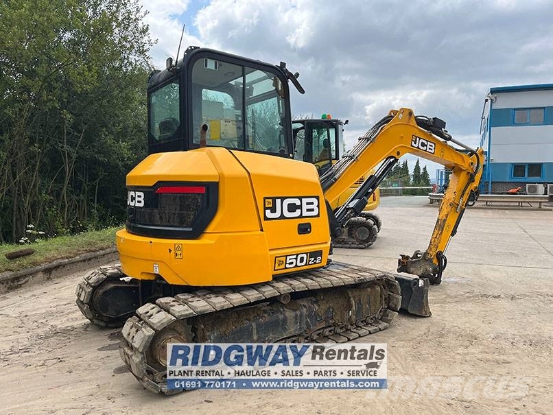 JCB 50 Z-2 Mini ekskavatörler, 7 tona dek