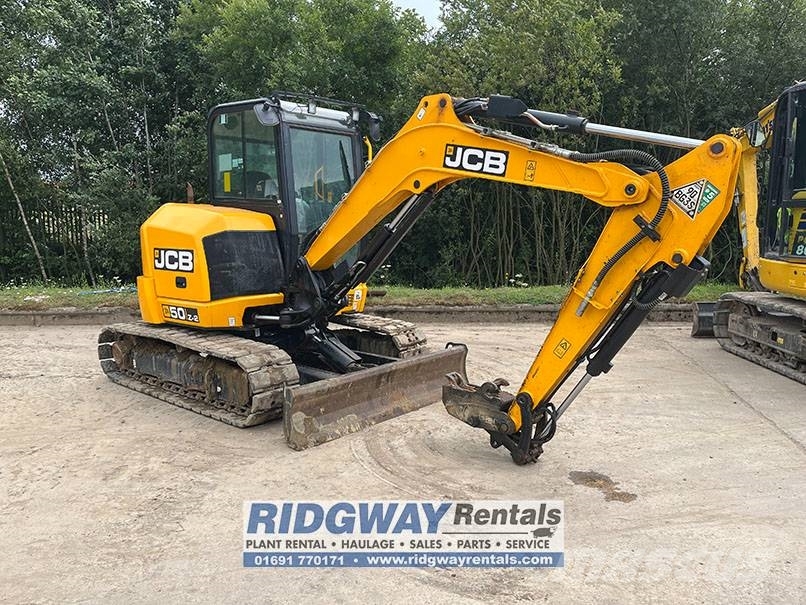 JCB 50 Z-2 Mini ekskavatörler, 7 tona dek