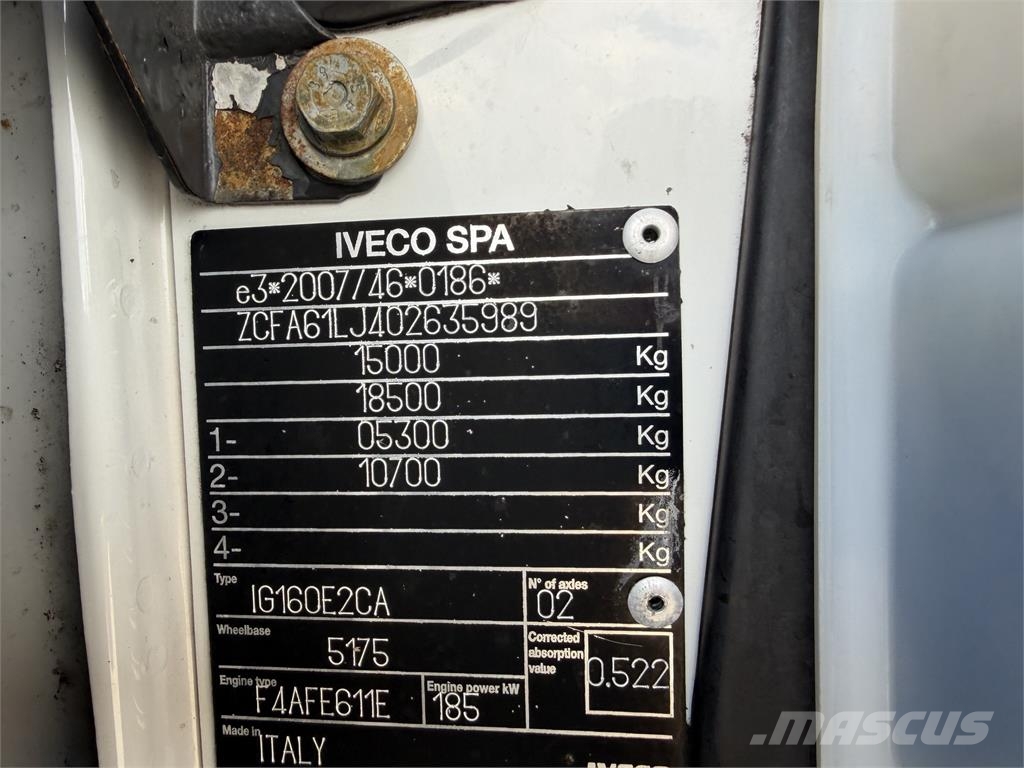 Iveco Iný model VIN 989 هيكل صندوقي