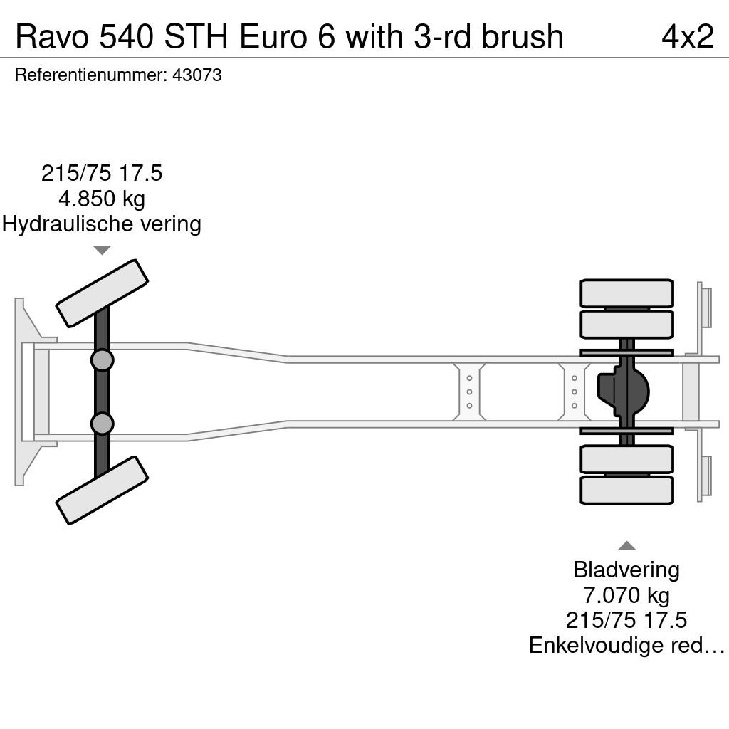 Ravo 540 STH Euro 6 with 3-rd brush Sweeper trucks