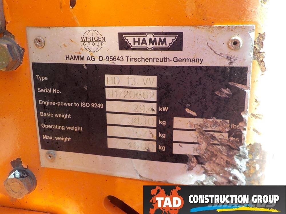 Hamm HD 13 VV 双轮压路机