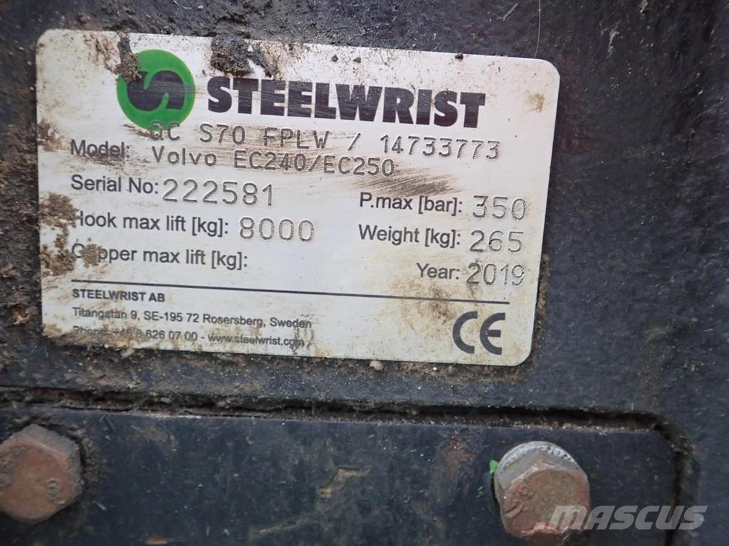 Steelwrist Hydr. Schnellwechsler S70 Muut koneet