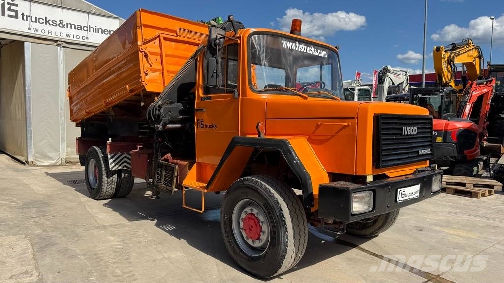 Iveco 160-23 4x4 tipper - crane 9m Camion benne