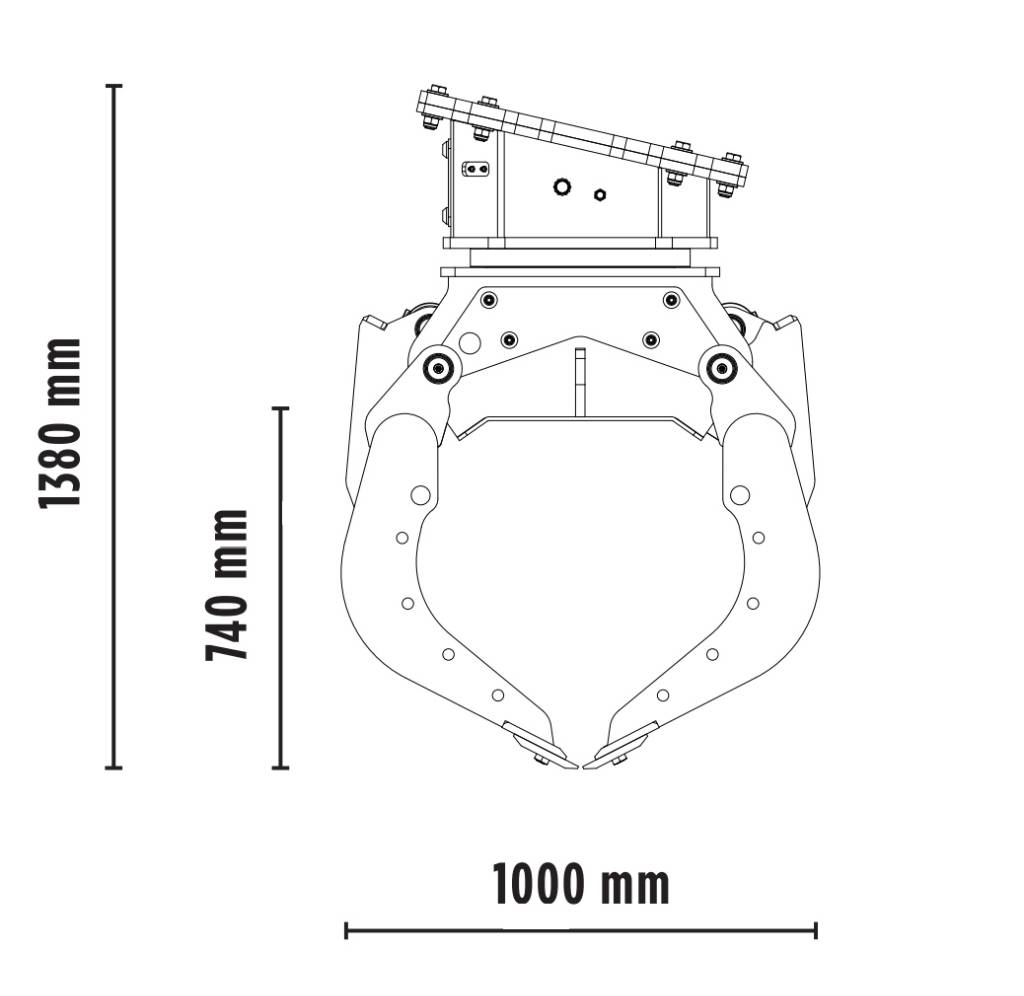 MB Crusher MB-G600 Pašgrābji
