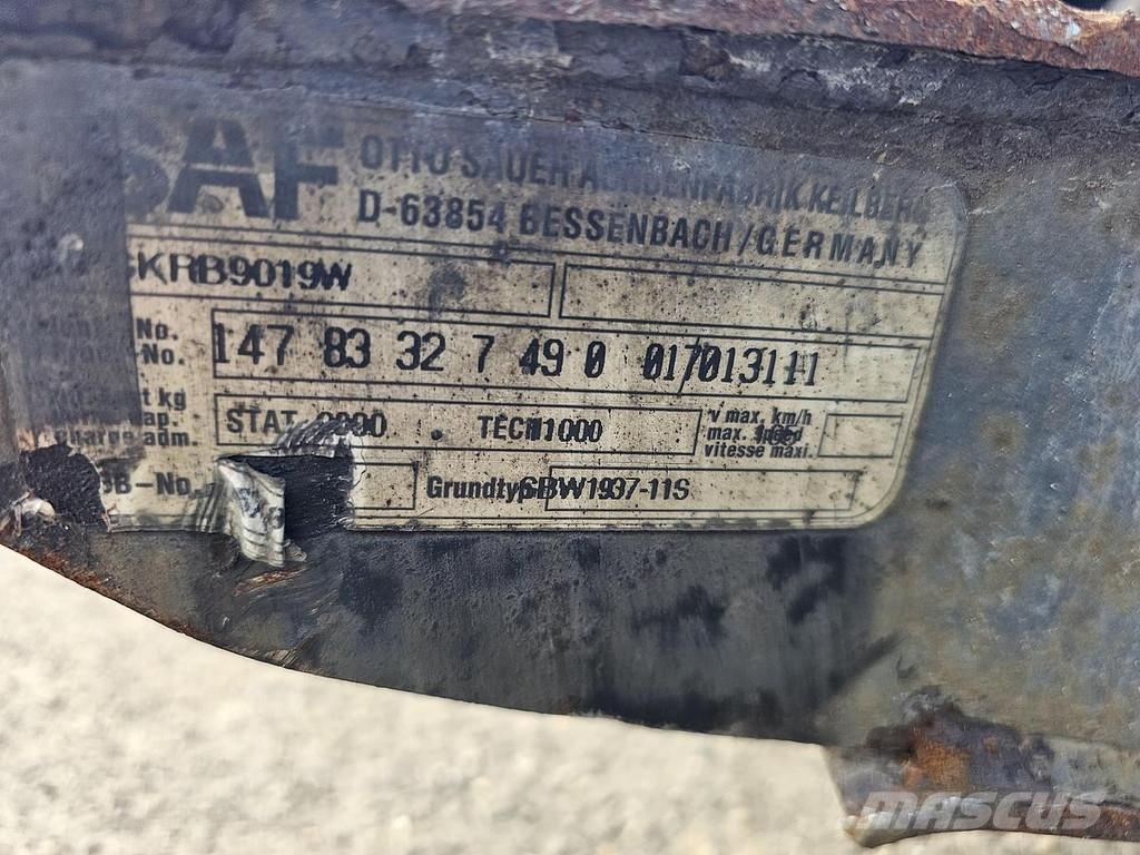 SAF SKRB9019W TRAILER AXLE 9 TON DISC. 轴