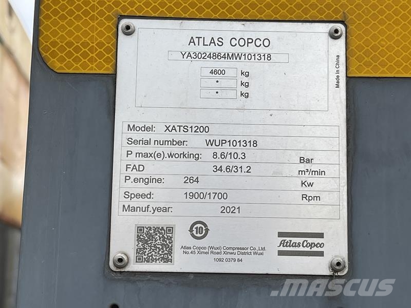 Atlas Copco XATS 1200 CUD Компресори