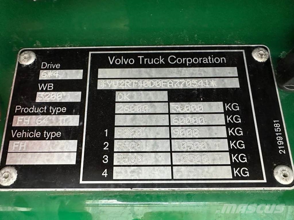 Volvo FH 500 6X4 TREKKER/TRACTOR/SZM EURO 6 HYDRAULIC Tractor Units