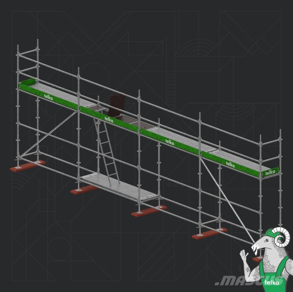  Telka 49,12 m2 Modular Scaffolding Skela Gerüst Pastolių įrengimai