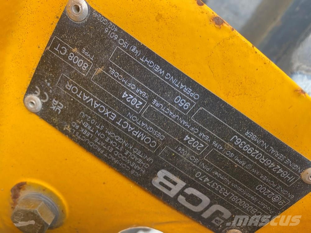 JCB MICRO 8008 Mini bagri <7t