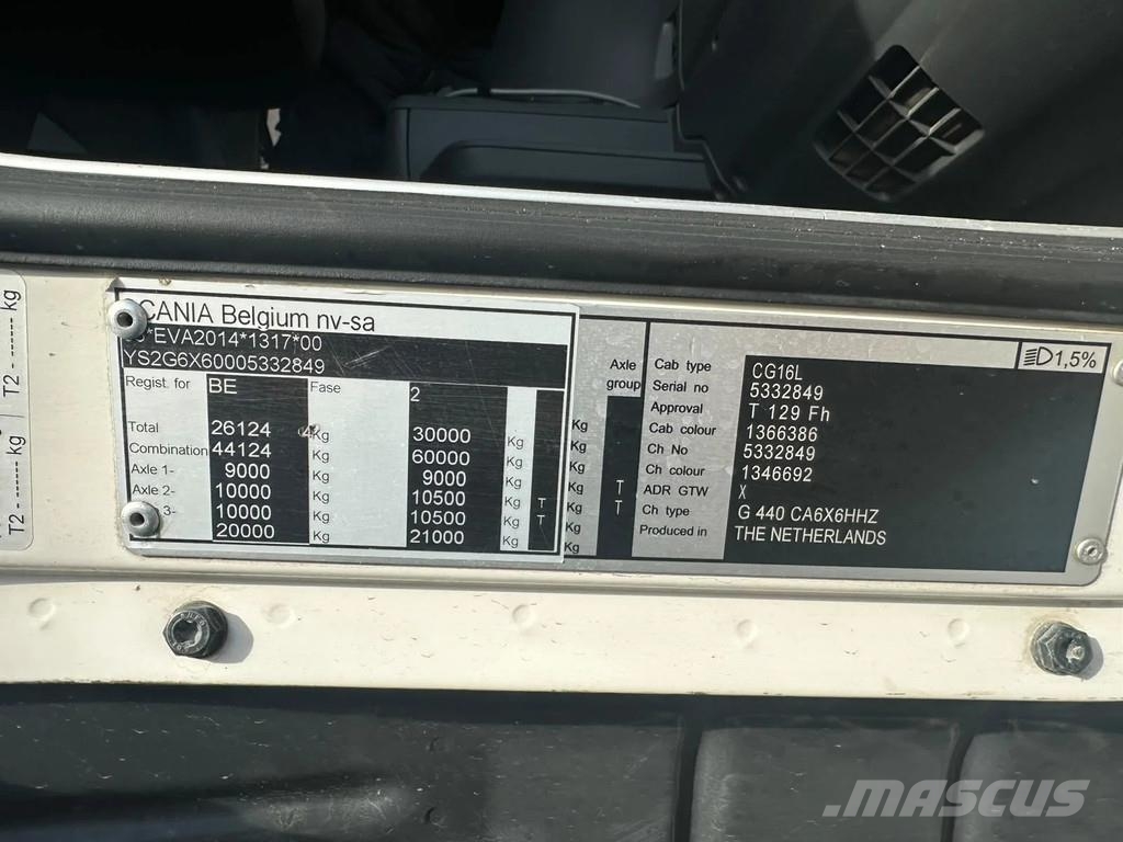Scania G440 6X6 WISSELSYTEEM ダンプ