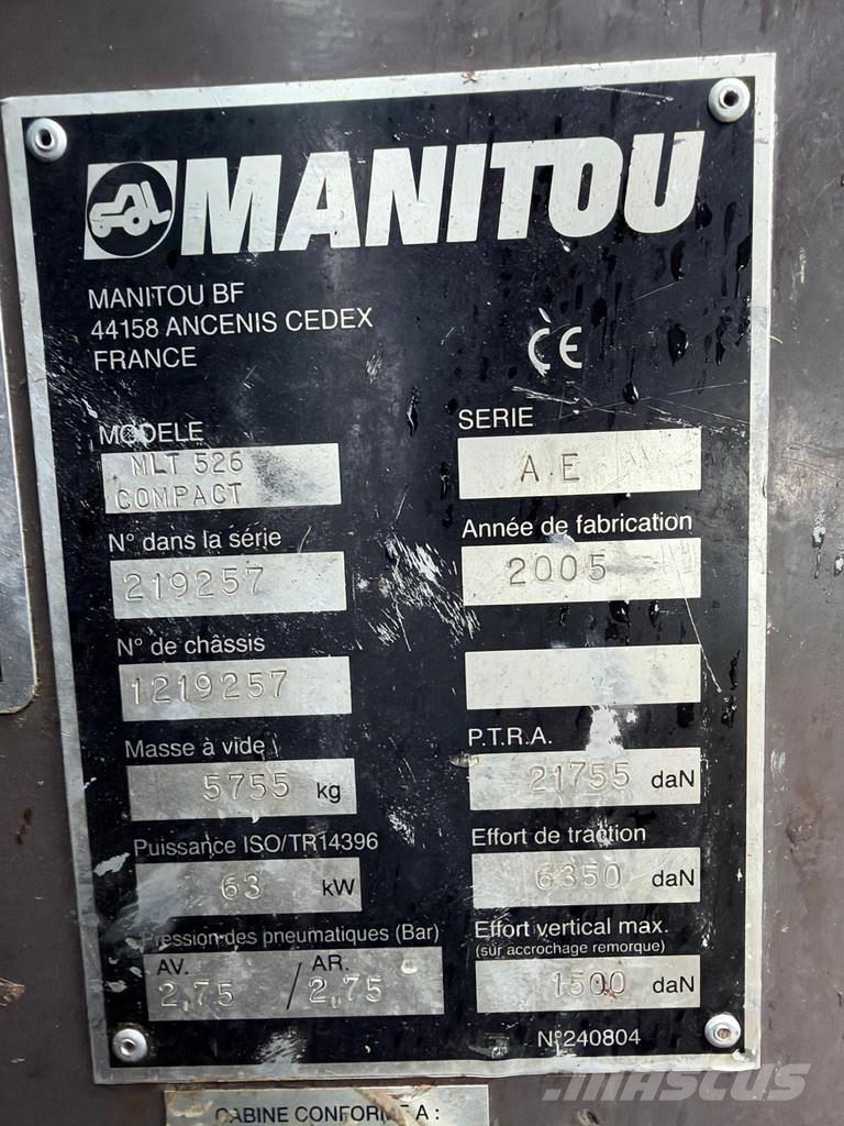 Manitou MLT 526 MLT526 Teleskopski viličarji