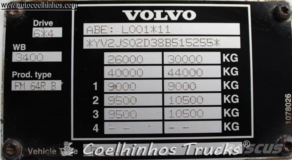Volvo FM 440  tri-basculante شاحنات قلابة