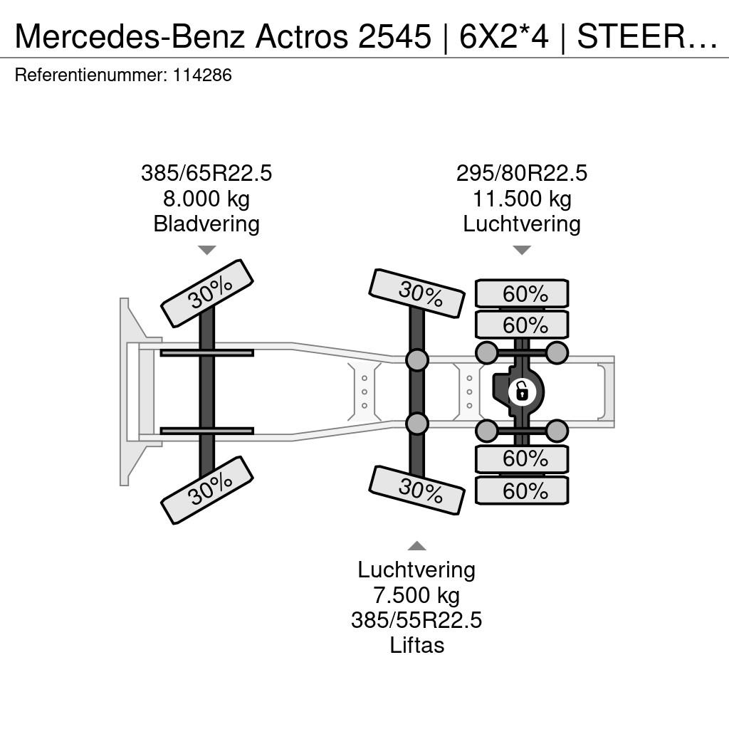 Mercedes-Benz Actros 2545 | 6X2*4 | STEERING AXLE | MIRROR CAMS Tahače