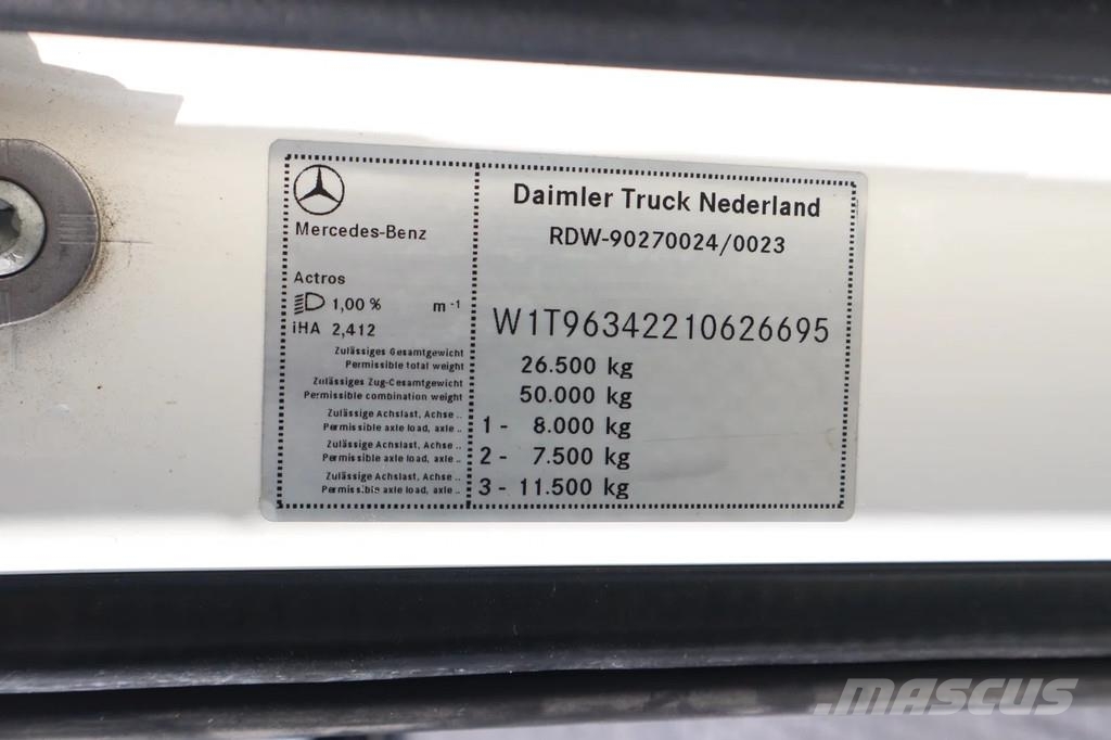 Mercedes-Benz Actros 2545 | 6X2*4 | STEERING AXLE | MIRROR CAMS Tahače