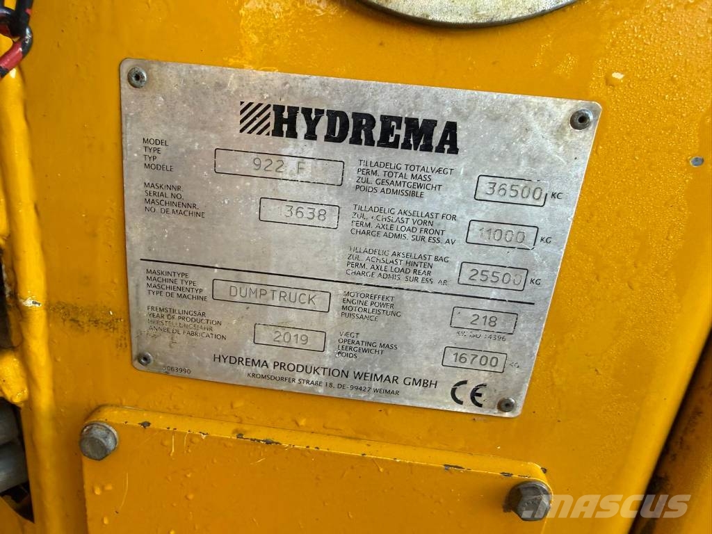 Hydrema 922 F Dumper - Knickgelenk