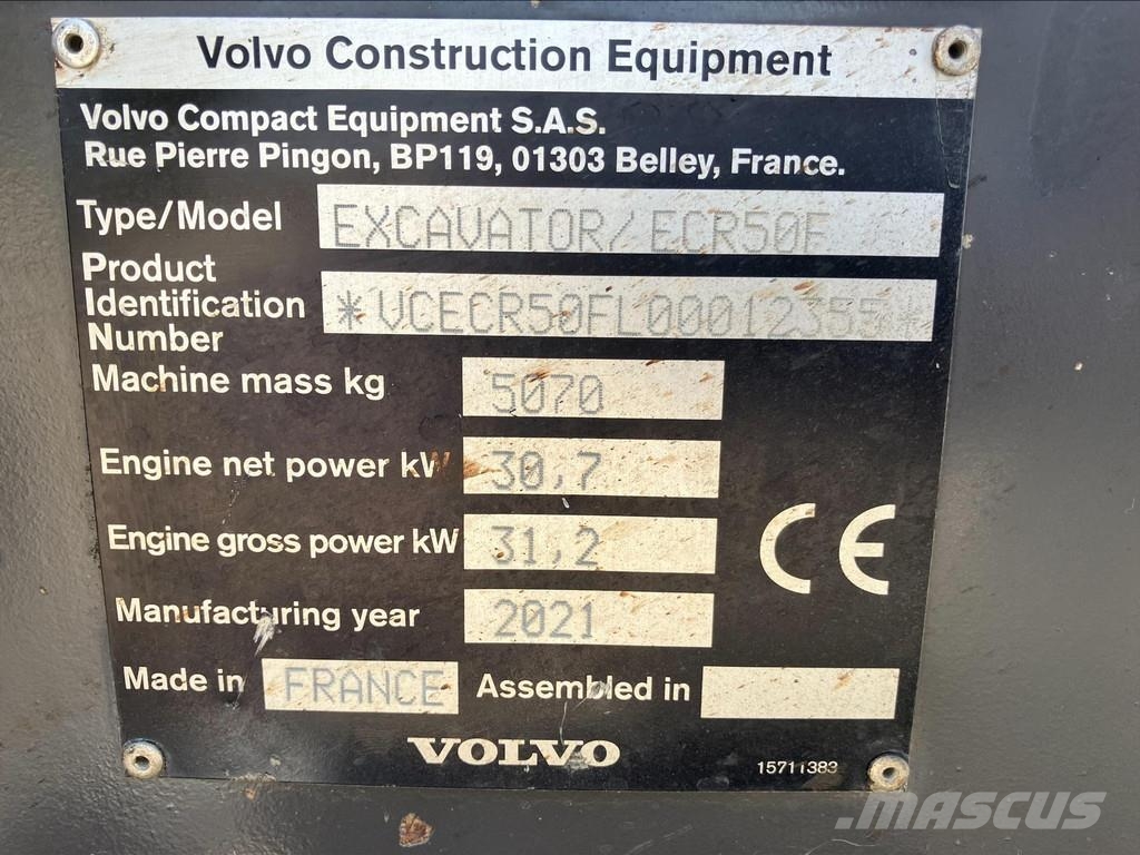 Volvo ECR 50 F Mini excavadoras < 7t