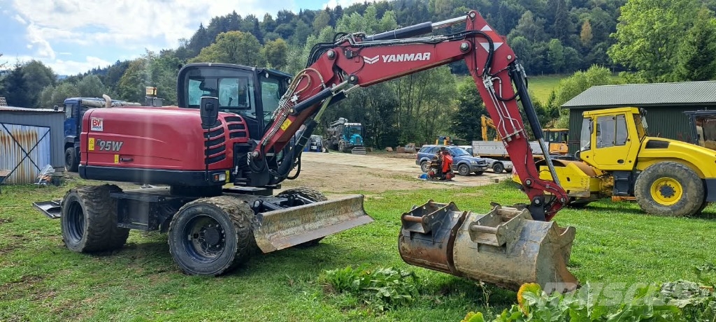 Yanmar B 95 W 휠 굴삭기