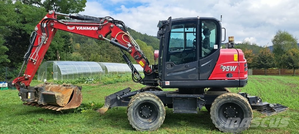 Yanmar B 95 W 휠 굴삭기