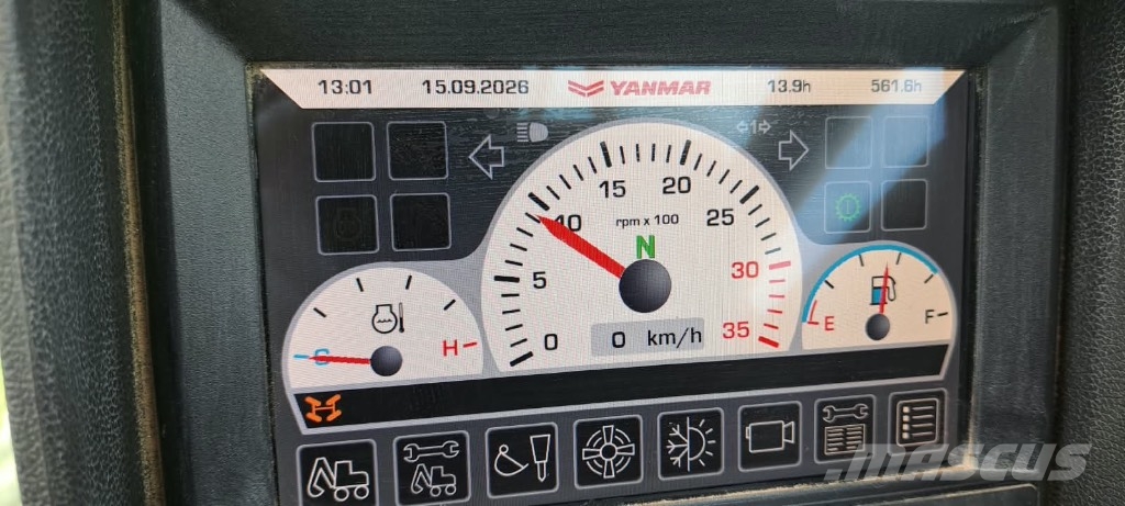 Yanmar B 95 W 휠 굴삭기