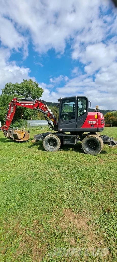 Yanmar B 95 W 휠 굴삭기