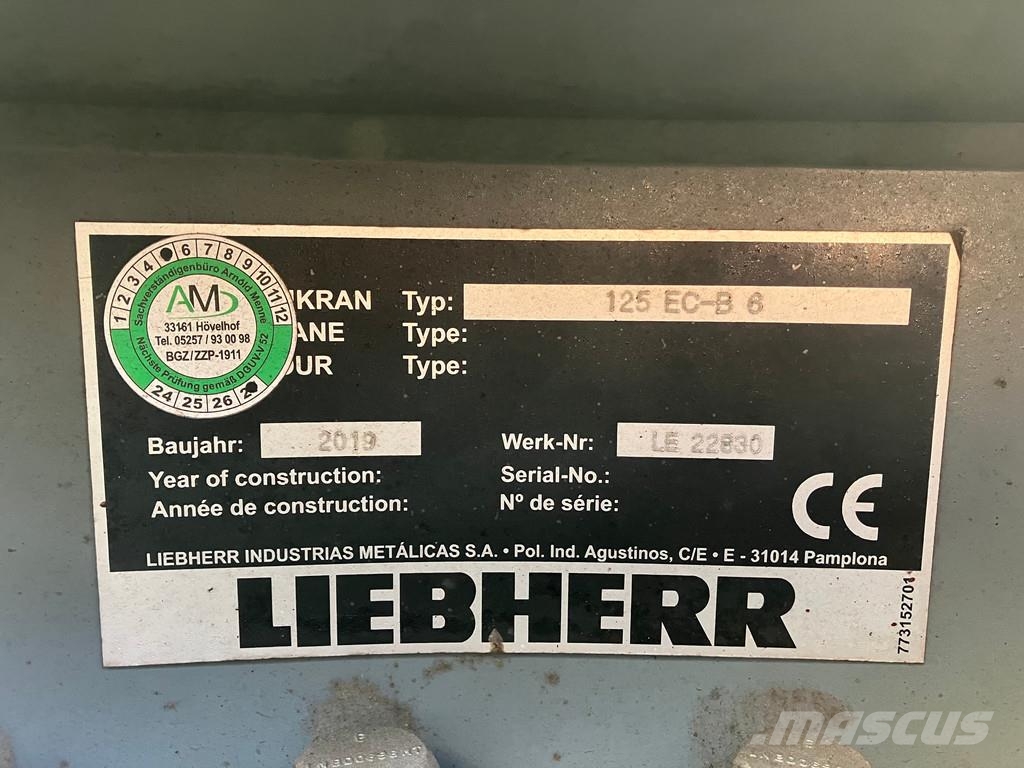 Liebherr 125 EC-B 6 塔式起重機