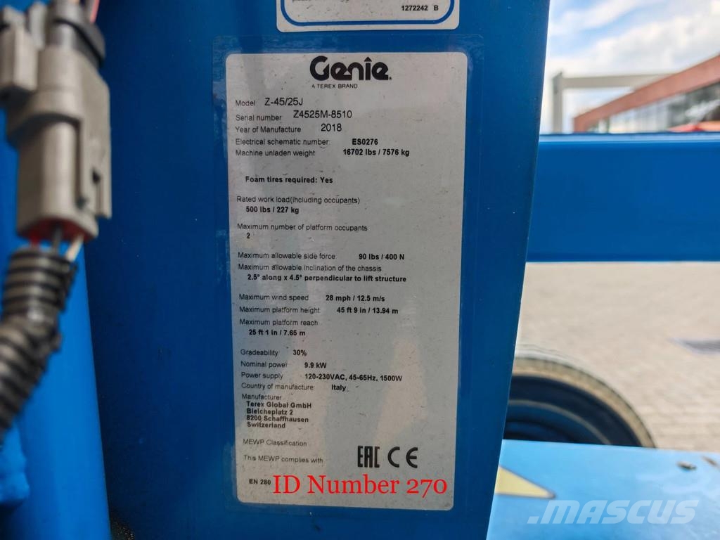 Genie Z45/25J Bi-Energy Zglobne podizne platforme