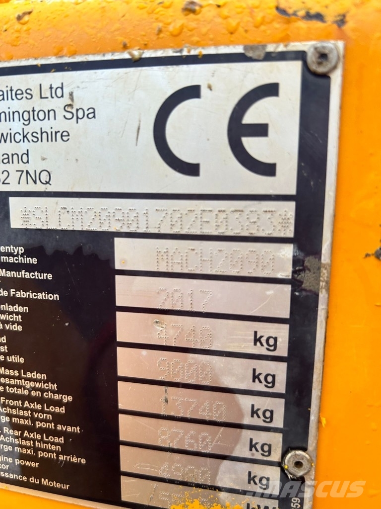 Thwaites 9 Tonne Dumper MACH2090 9 Ton Minidumper