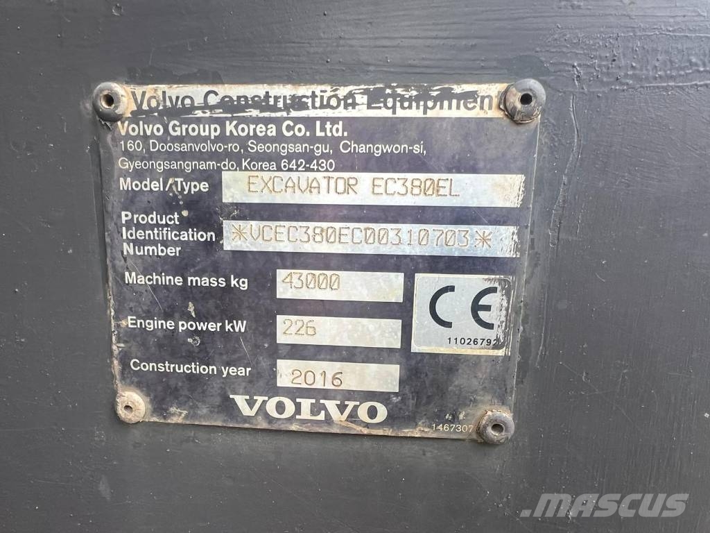 Volvo EC 380 E L Bageri guseničari