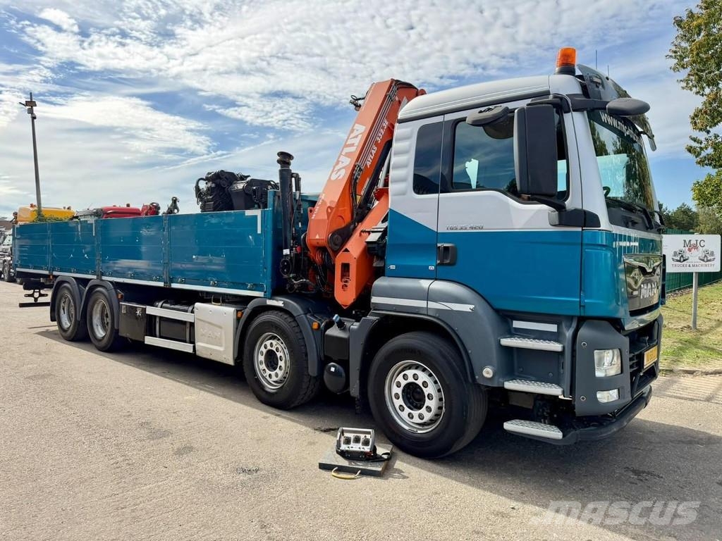 MAN TGS 35.420 8x4 + CRANE ATLAS 332 (4x) - RADIO - 5/ Visurgājēji celtņi