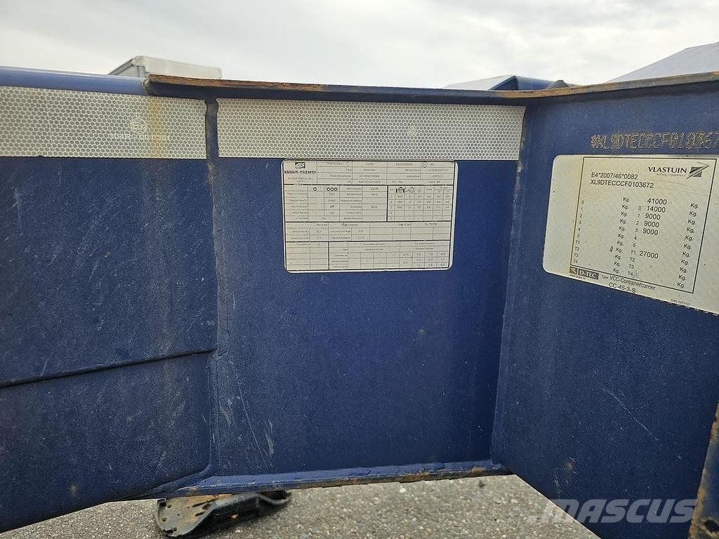 D-tec VCC-01 / 45 FOOT CONTAINER CHASSIS / VALKX AXLES. Semi Reboques Porta Contentores