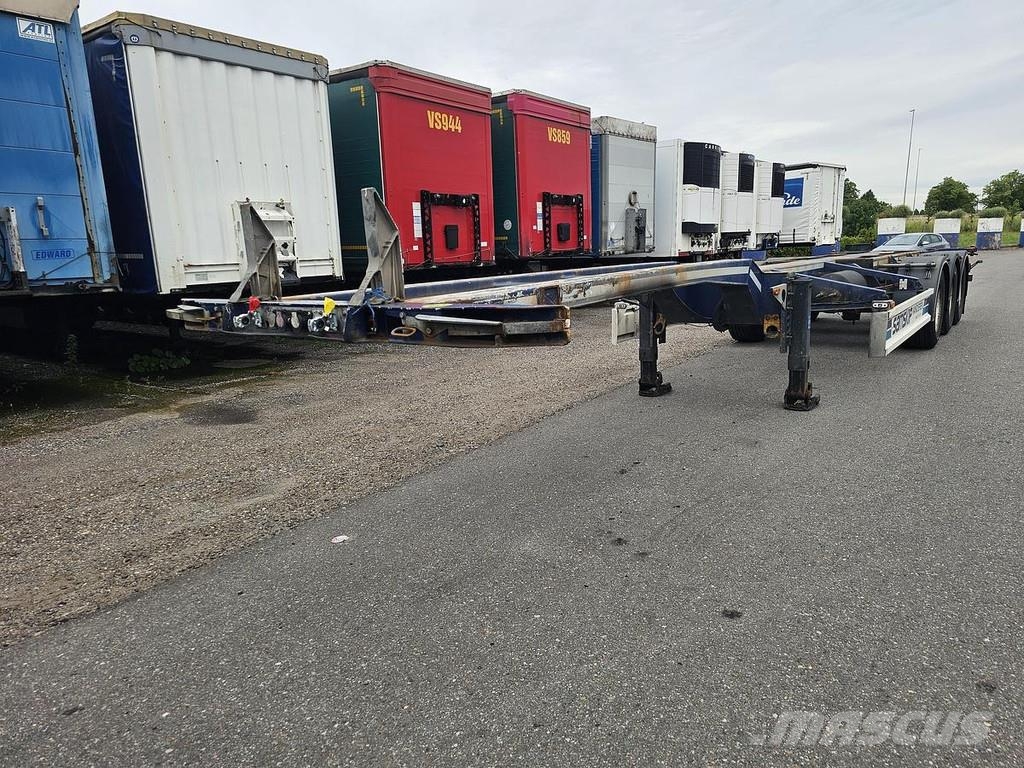 D-tec VCC-01 / 45 FOOT CONTAINER CHASSIS / VALKX AXLES. Semi Reboques Porta Contentores