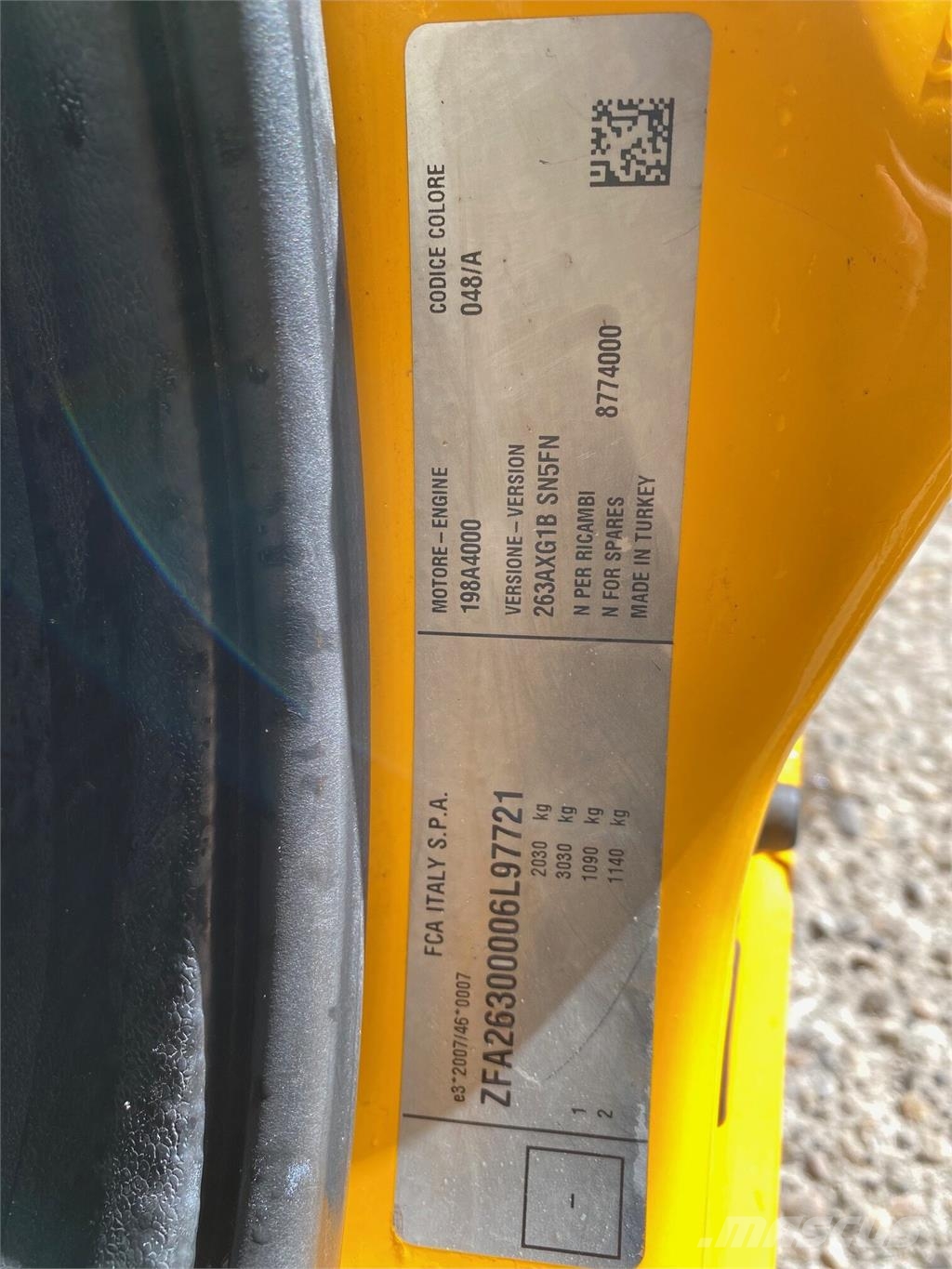 Fiat Dobló VIN 721 Otomobiller