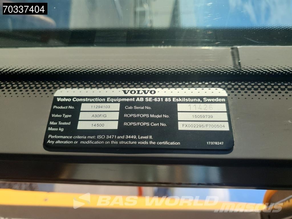 Volvo A30 G 鉸接式起吊車