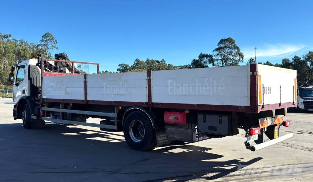 Volvo FE 280 + Hiab 077 XS Lastbil med lad/Flatbed