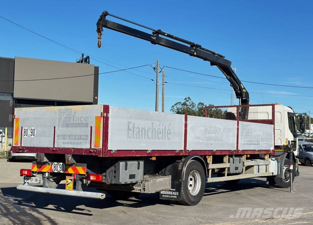 Volvo FE 280 + Hiab 077 XS Lastbil med lad/Flatbed