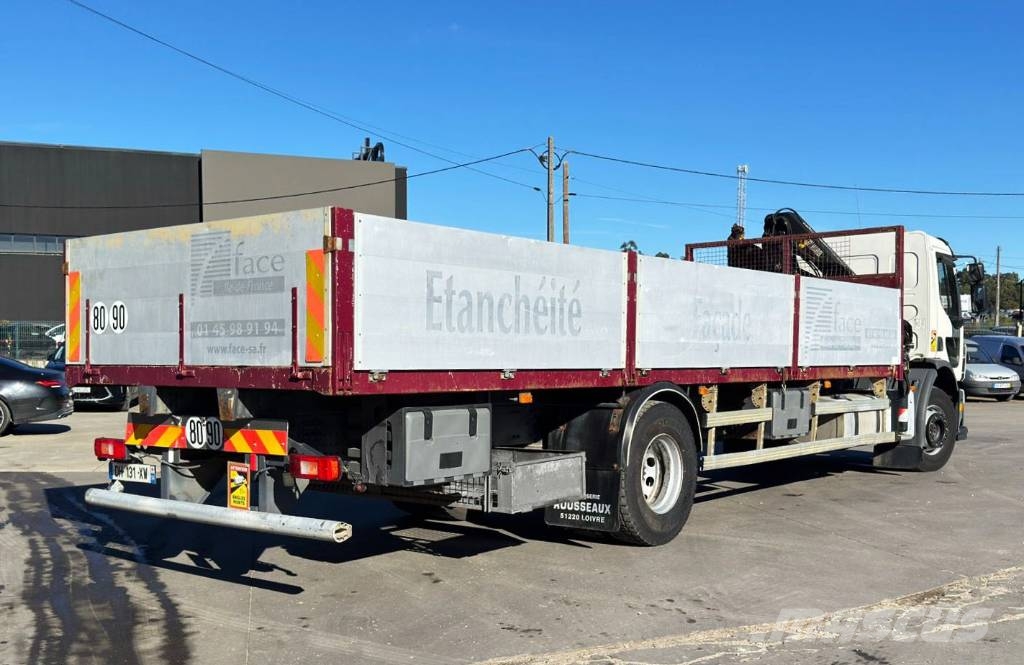 Volvo FE 280 + Hiab 077 XS Lastbil med lad/Flatbed