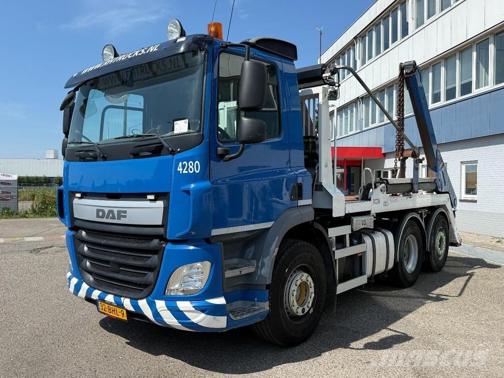 DAF CF 400 6X2 - EURO 6 + VDL P-18 + REMOTE + LIFT AXL Camion con cassone scarrabile