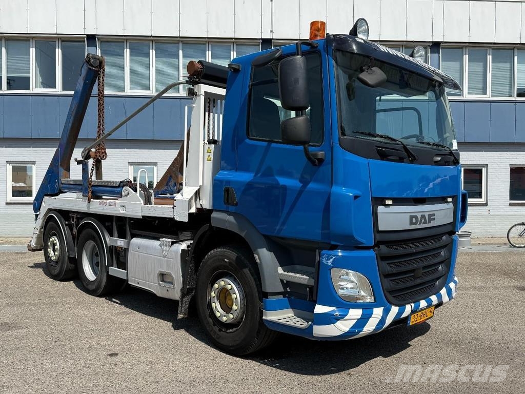 DAF CF 400 6X2 - EURO 6 + VDL P-18 + REMOTE + LIFT AXL Camion con cassone scarrabile