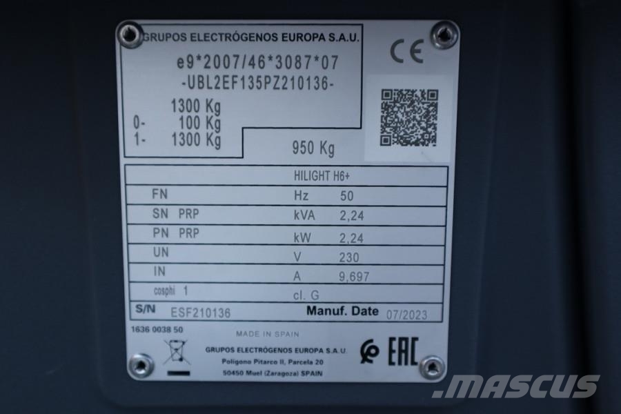 Atlas Copco Hilight H6+ Valid inspection, Max Boom Height 8m, أبراج خفيفة