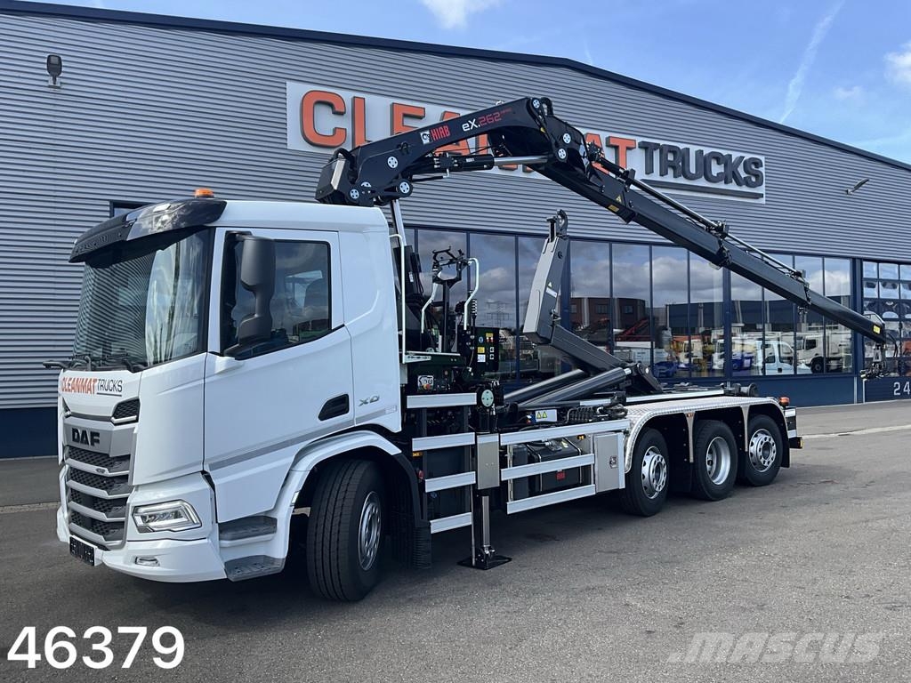 DAF FAQ XD 450 8x2 Hiab 26 Tonmeter laadkraan Камиони с кран с кука
