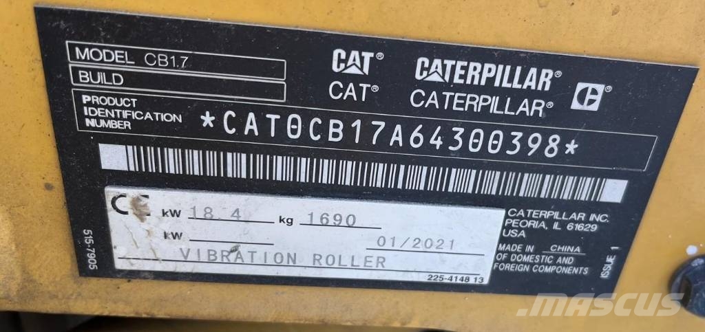 CAT CB 1.7 雙輪滾壓機