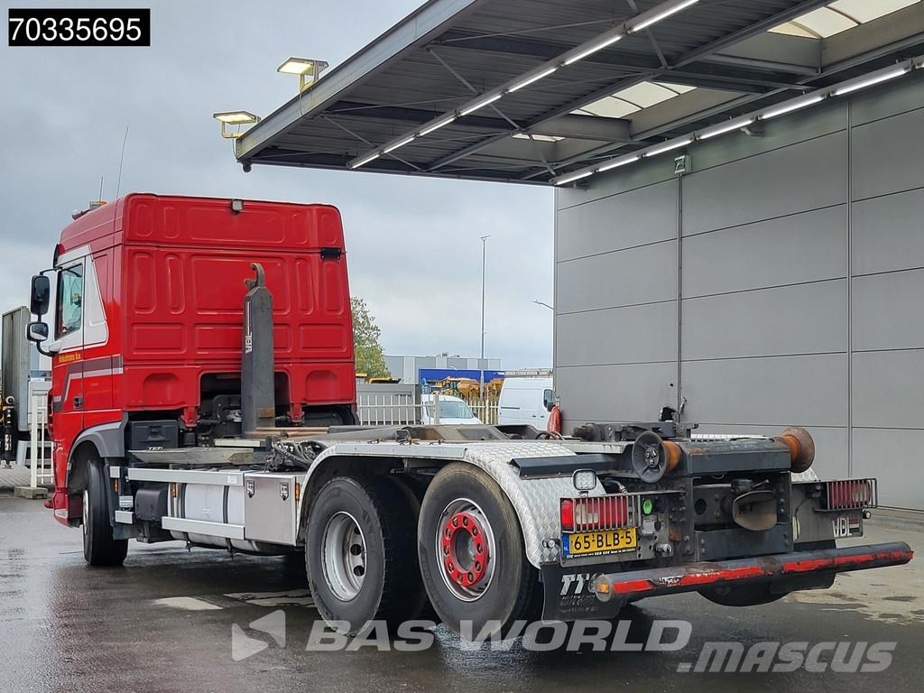 DAF XF 480 XF 6X2 NL-Truck APK VDL S-25-6200 container Sunkvežimiai su keliamuoju kabliu