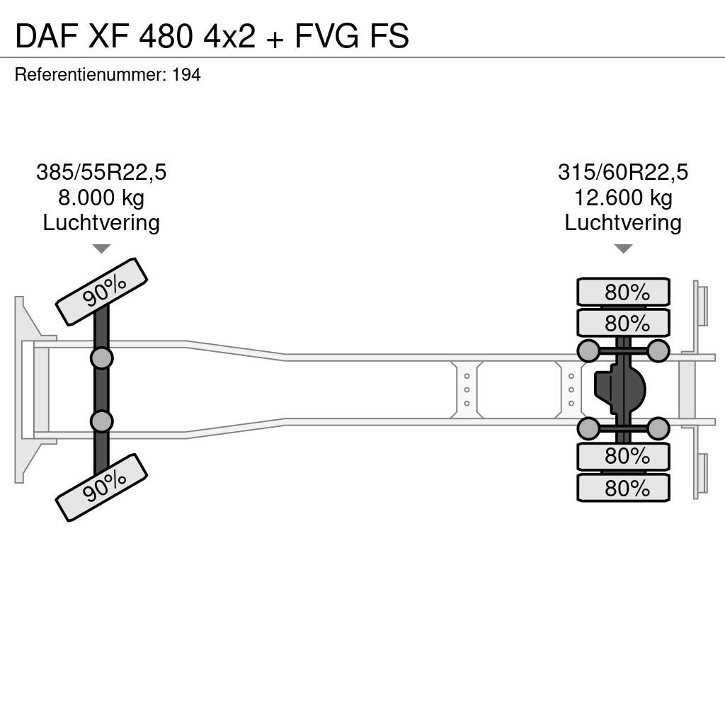 DAF XF 480 4x2 + FVG FS مركبات النقل