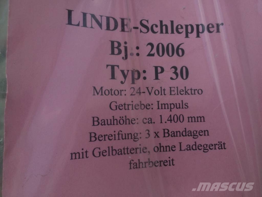 Linde P30 /141/ V-2822 OB Elektrische heftrucks