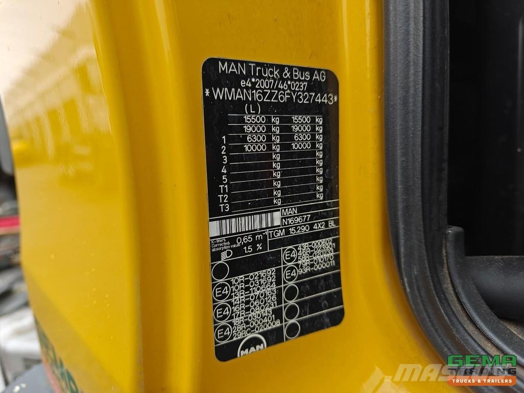 MAN TGM 15.290 4x2 Day Cabin (3 pl) Euro6 - Jige Simpl レッカー車
