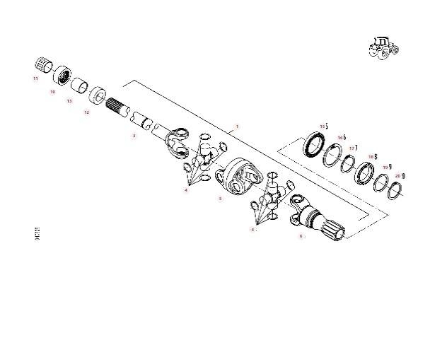 Steering knuckle F718301020330 Hub reduction F7183 轴
