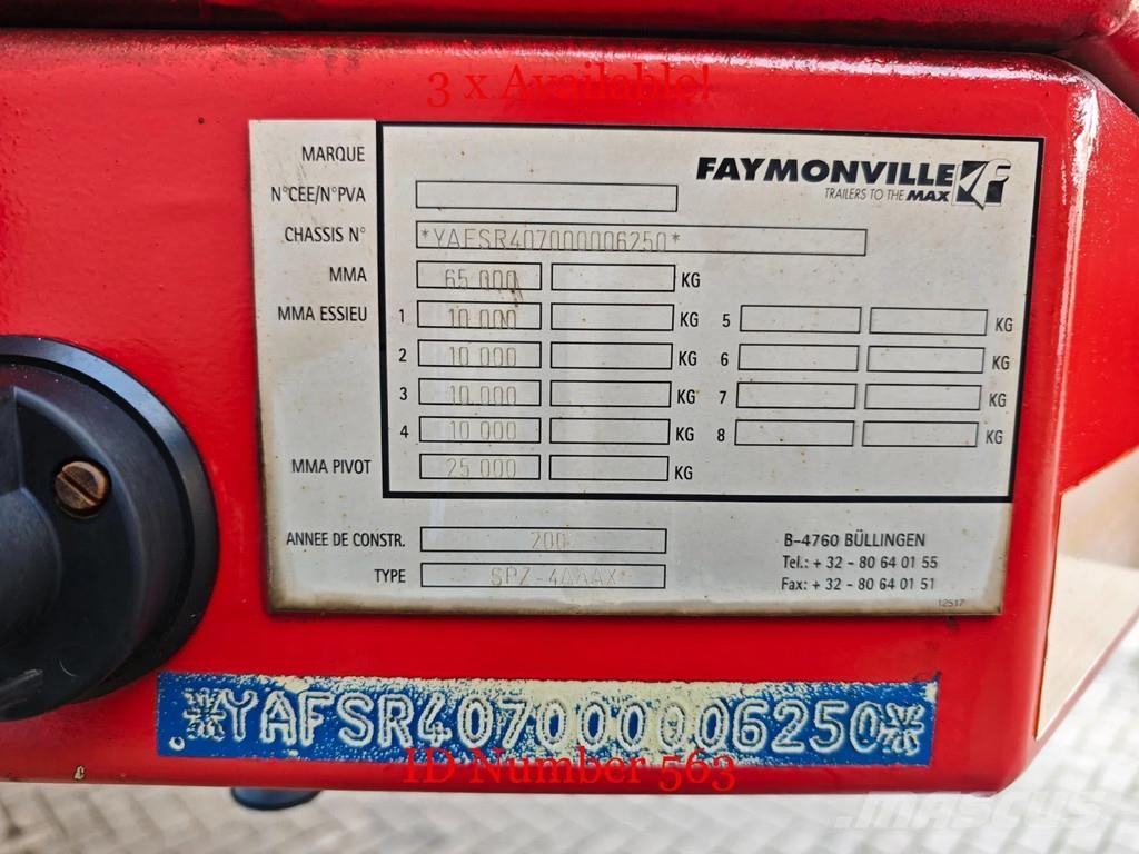 Faymonville SPZ-4AAAX Plato/keson polprikolice