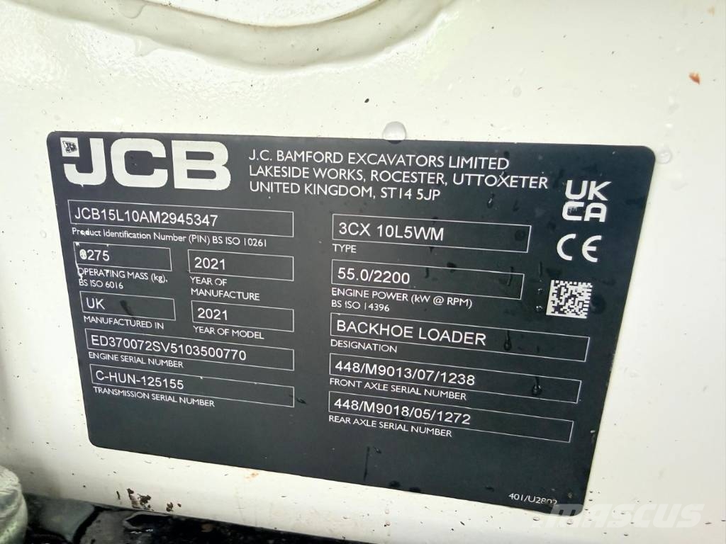 JCB 3 CX Backhoe loaders
