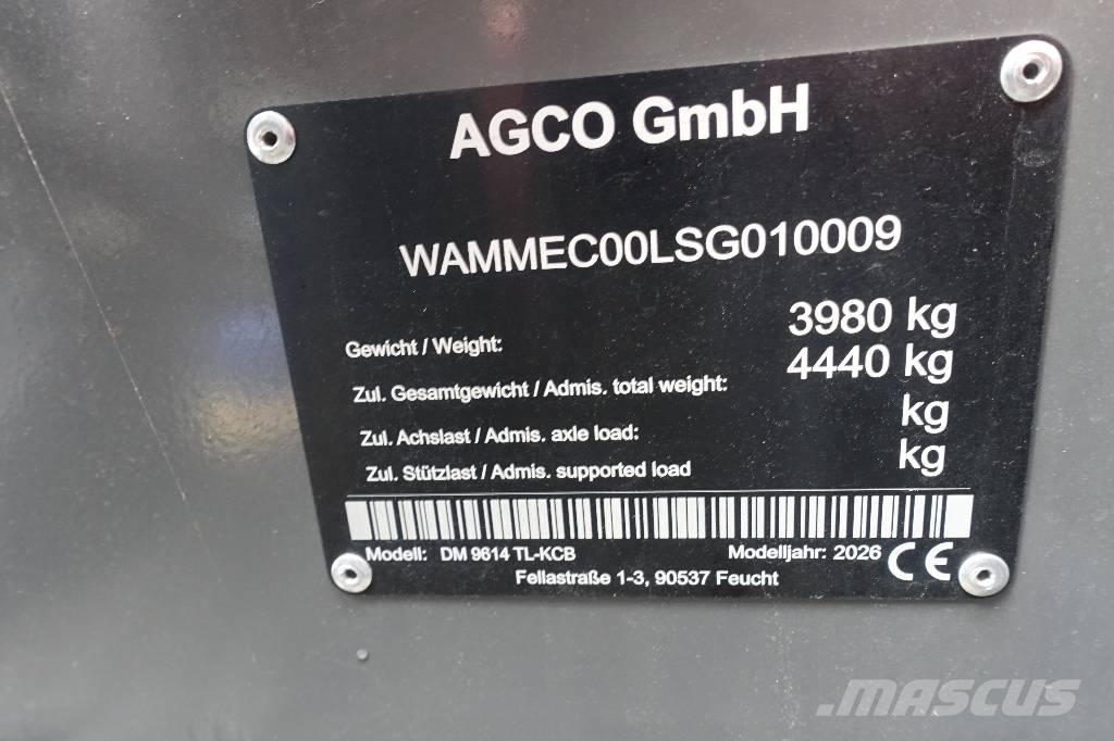 Massey Ferguson DM 9614TL-KCB-PRO Samolot ,zestaw kosiarek Kosilice