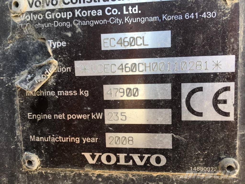 Volvo EC 460 C L 대형 굴삭기 29톤 이상